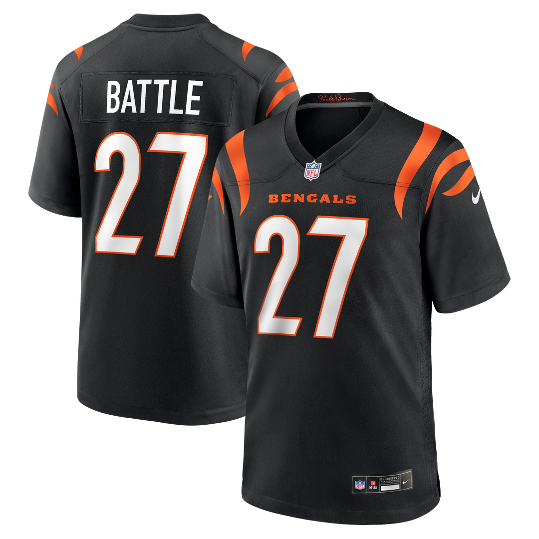 Battle Cincinnati Bengals Team Game Jersey - Black