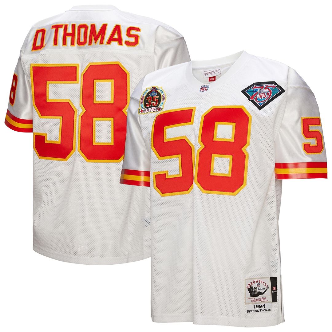 Derrick Thomas Kansas City Chiefs 1994 Authentic Throwback Retired Player Jersey - White