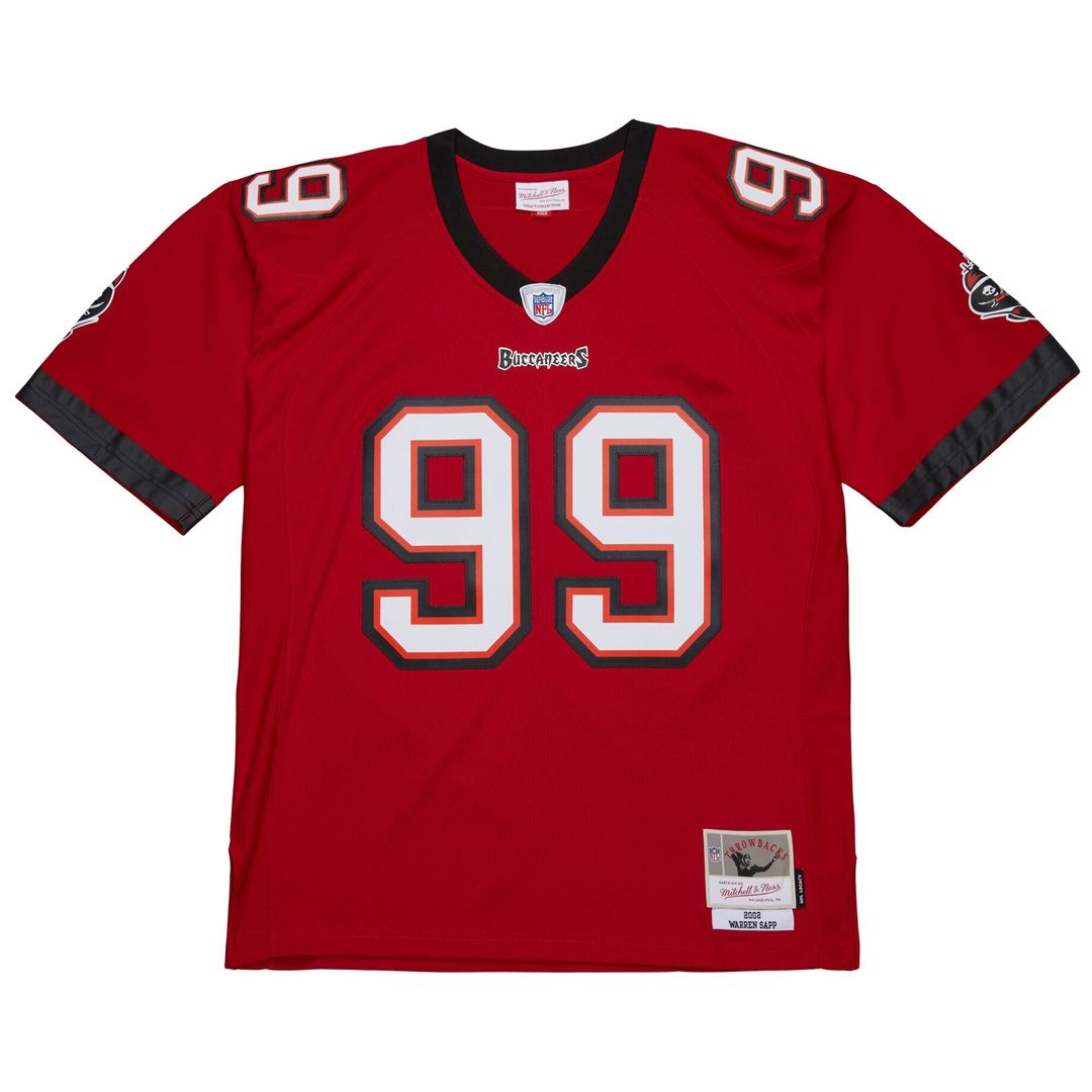 Warren Sapp Tampa Bay Buccaneers 2002 Legacy Replica Jersey - Red