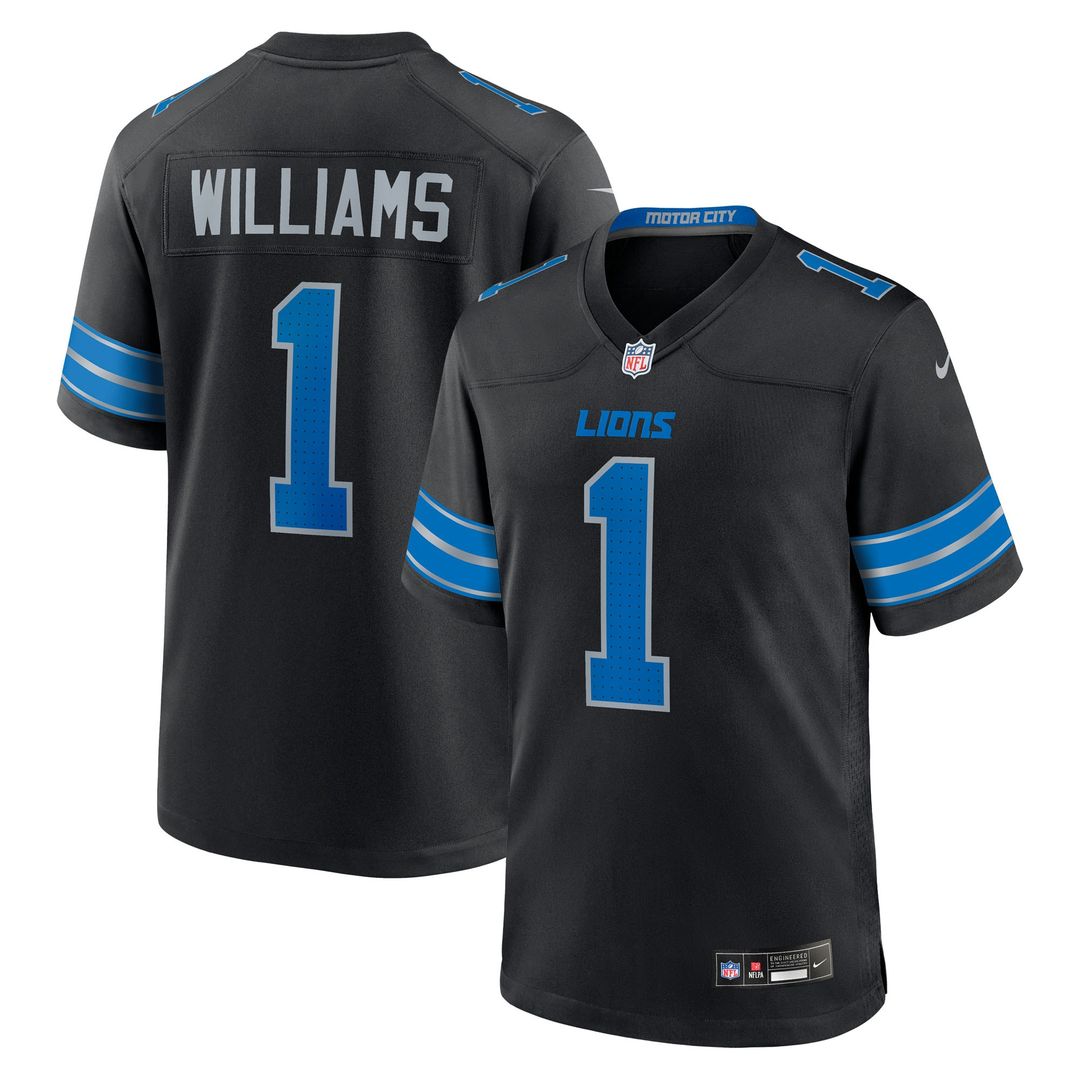 Jameson Williams Detroit Lions Alternate Game Player Jersey - Black