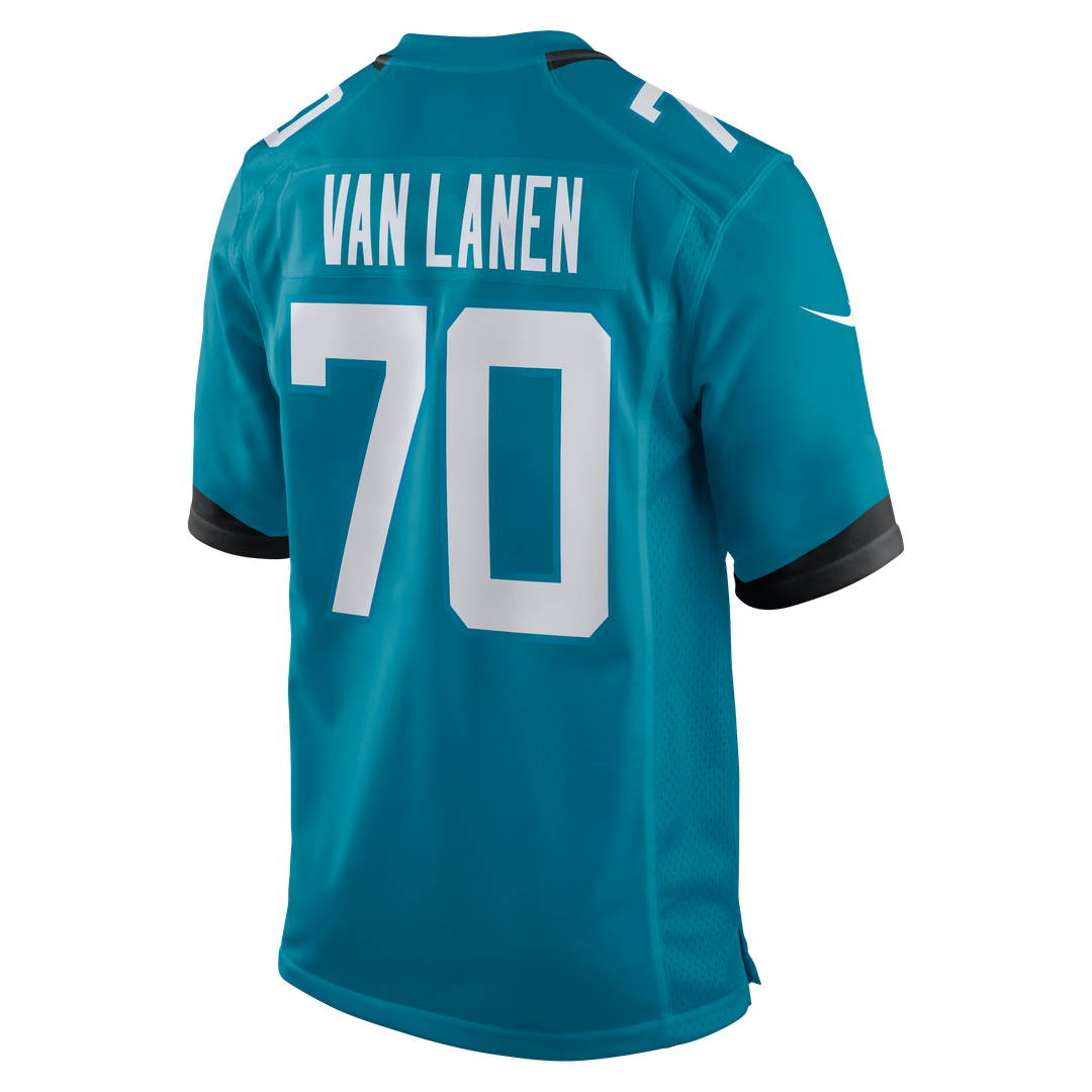 Cole Van Lanen Jacksonville Jaguars Game Player Jersey - Teal