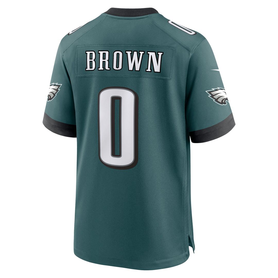 Marquise Brown Philadelphia Eagles Team Game Jersey - Midnight Green