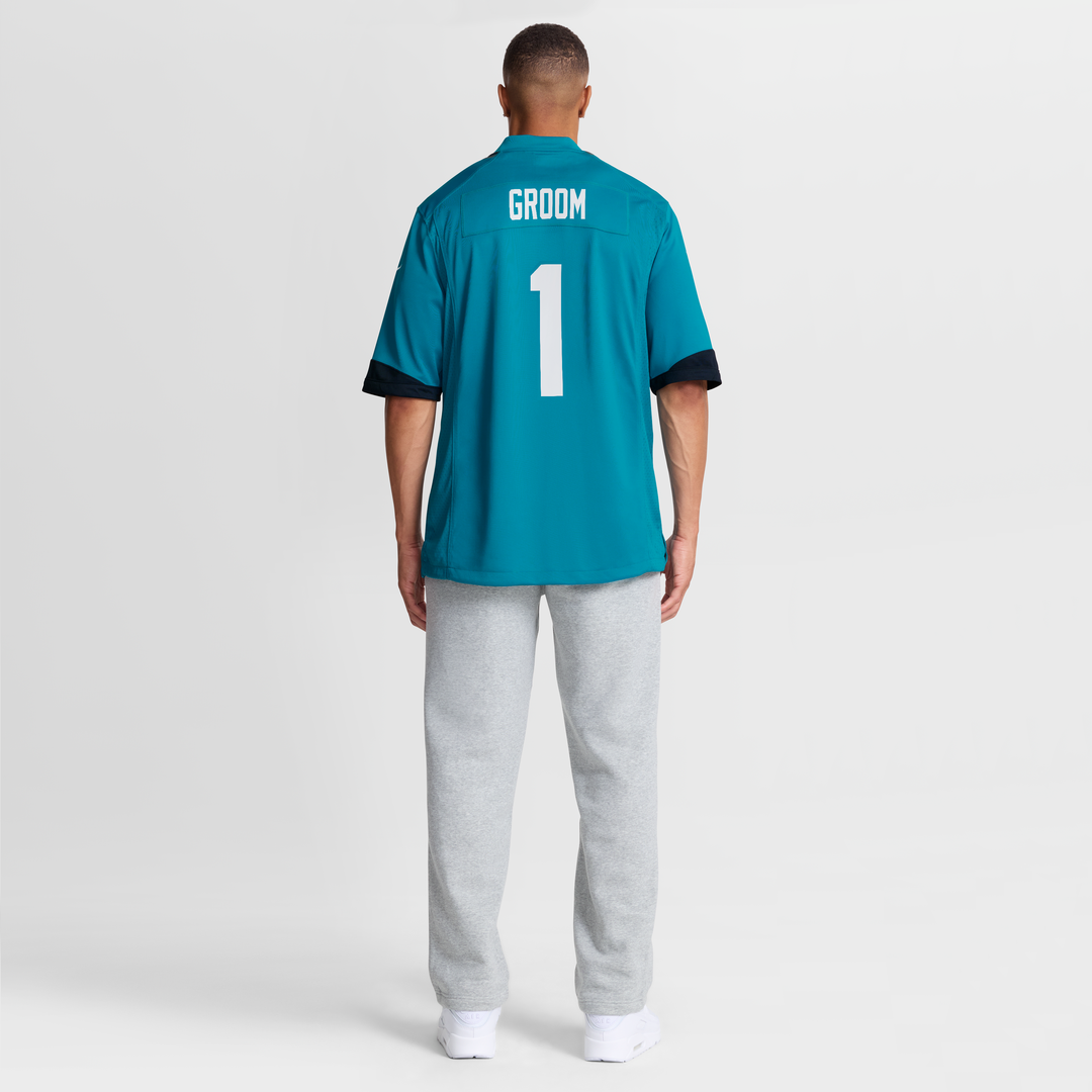 Number 1 Groom Jacksonville Jaguars Game Jersey - Teal
