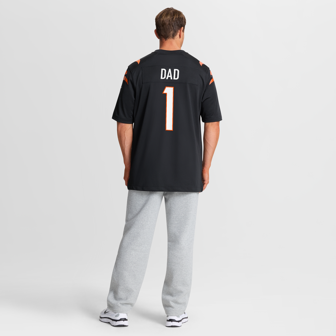Number 1 Dad Cincinnati Bengals Game Jersey - Black