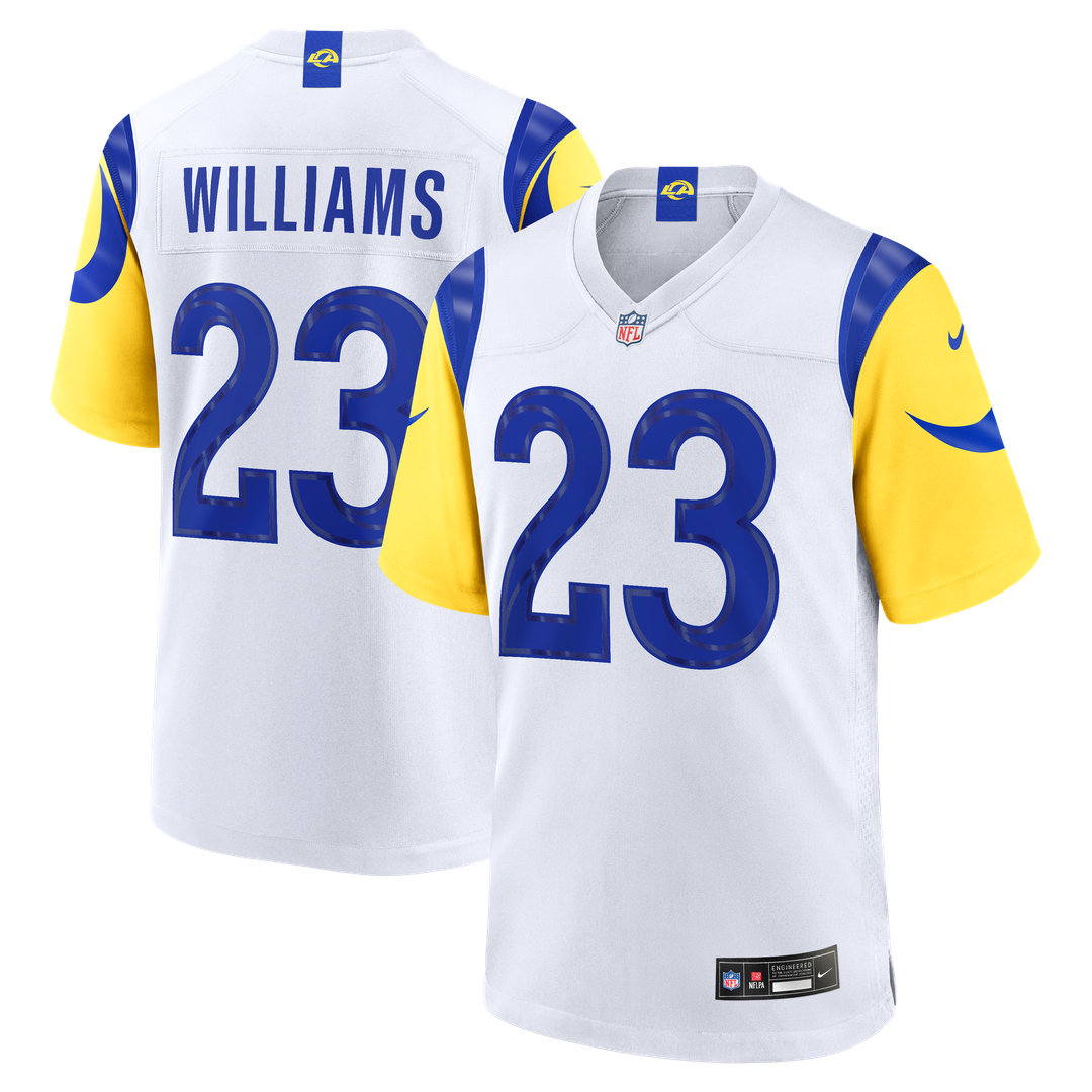 Kyren Williams Los Angeles Rams White Game Player Jersey - White