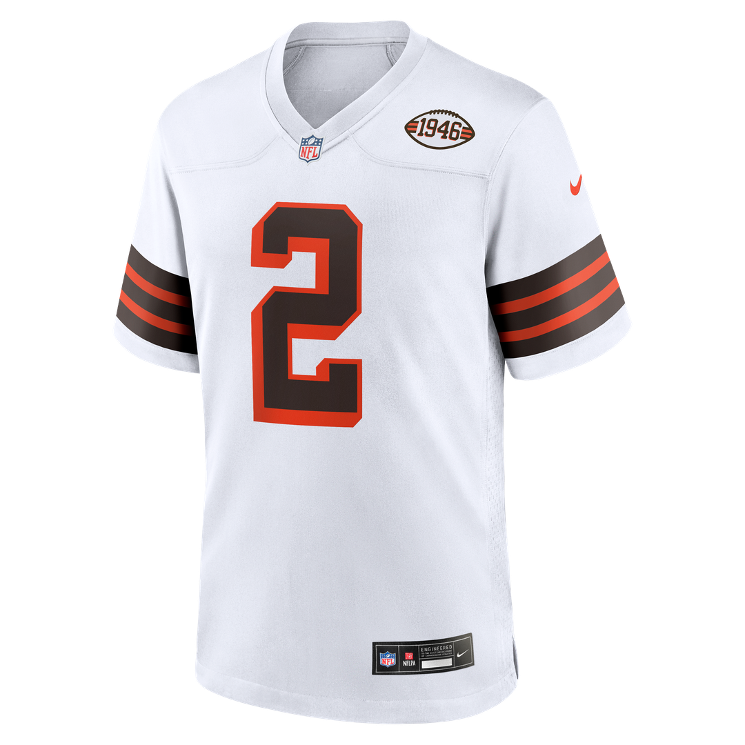 Shedeur Sanders Cleveland Browns Alternate Game Jersey - White