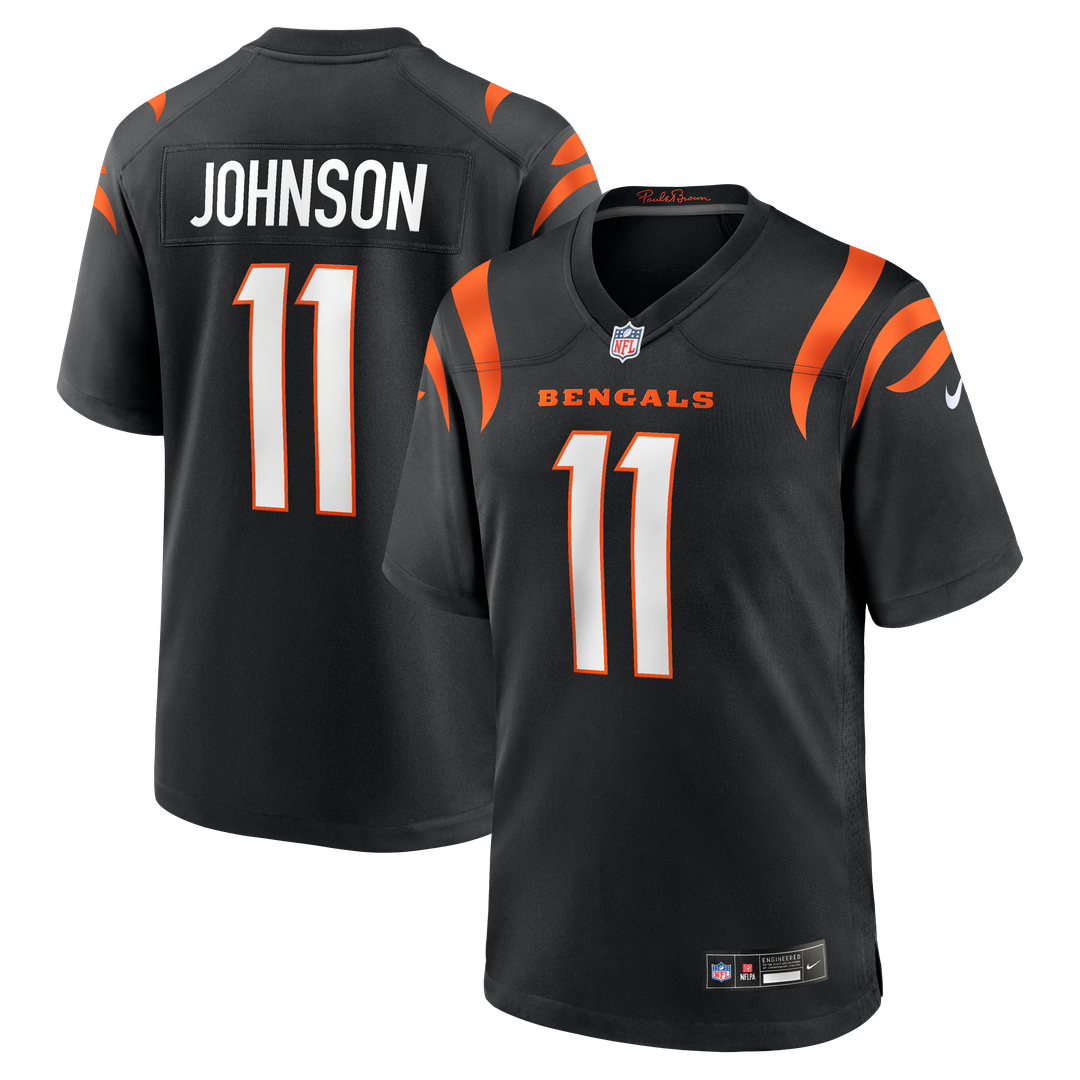 Josh Johnson Cincinnati Bengals Team Game Jersey - Black