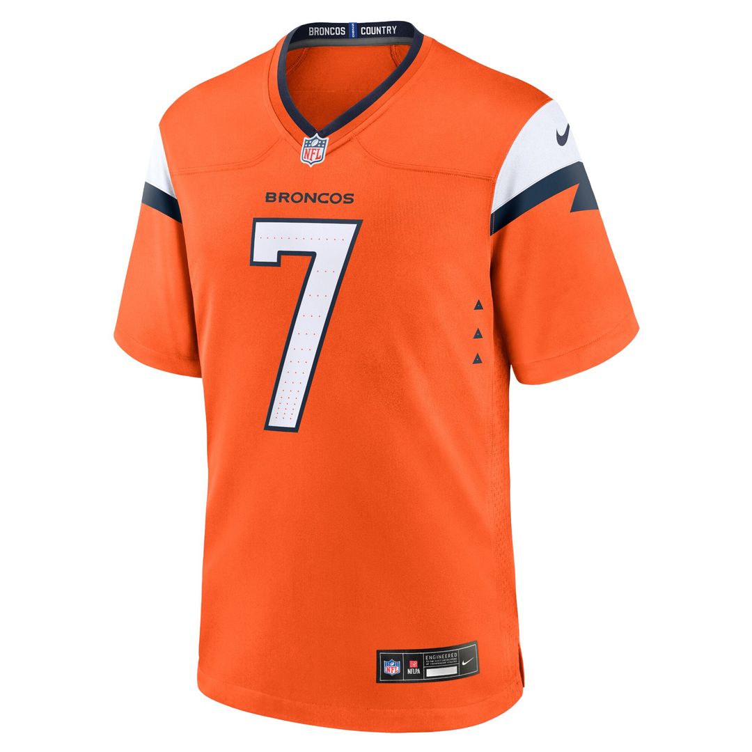 John Elway Denver Broncos Team Retired Player Game Jersey - Orange