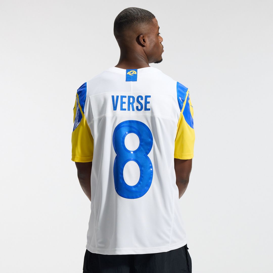Jared Verse Los Angeles Rams Vapor F.U.S.E. Stitched Limited Jersey - White