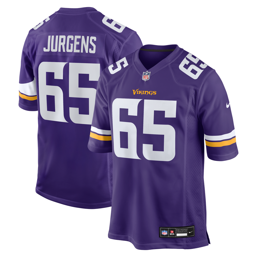 Michael Jurgens Minnesota Vikings Game Jersey - Purple