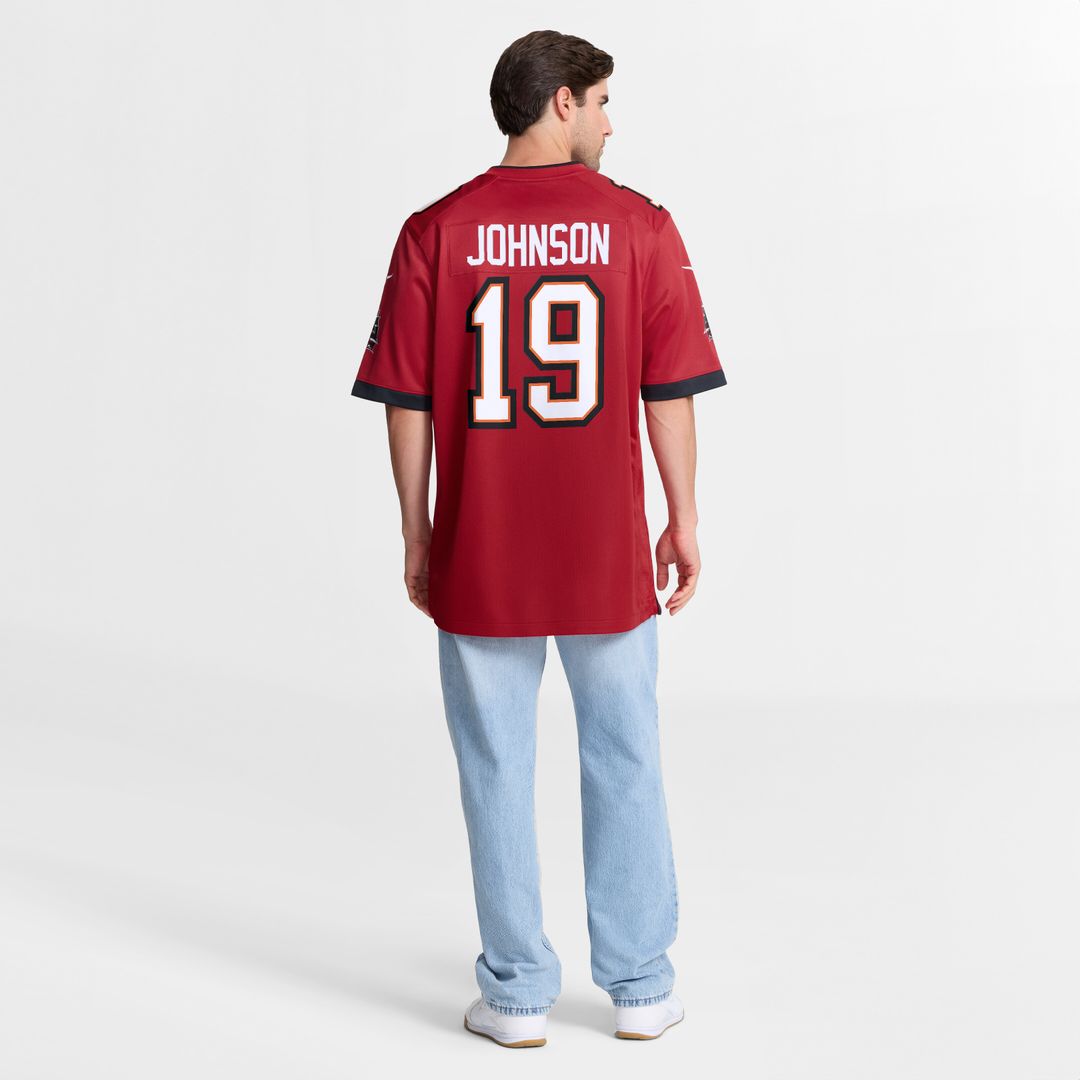 Keyshawn Johnson Tampa Bay Buccaneers Game Retired Player Jersey - Red