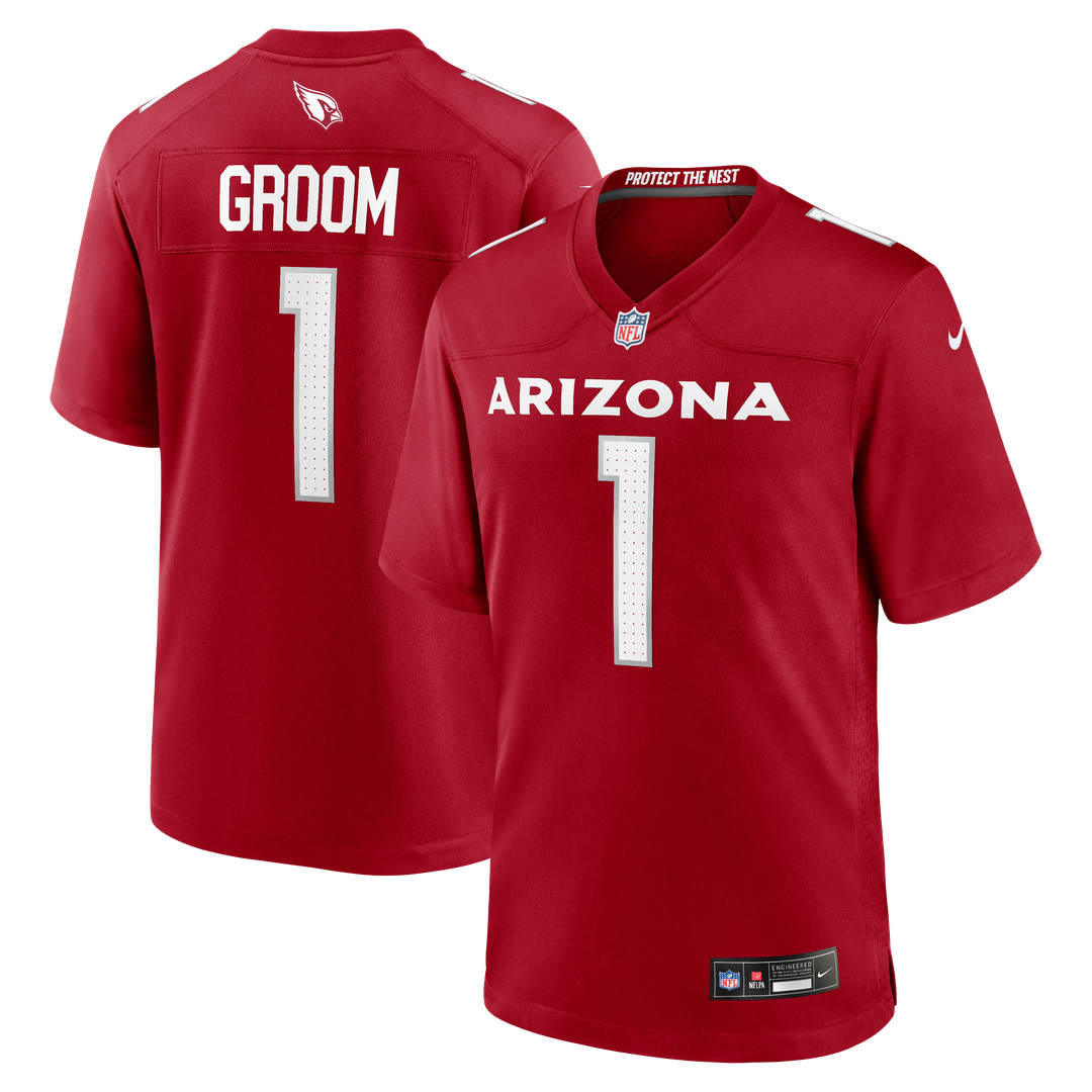 Number 1 Groom Arizona Cardinals Game Jersey - Cardinal