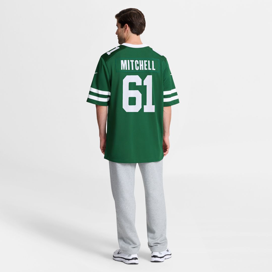 Max Mitchell New York Jets Team Game Jersey - Legacy Green