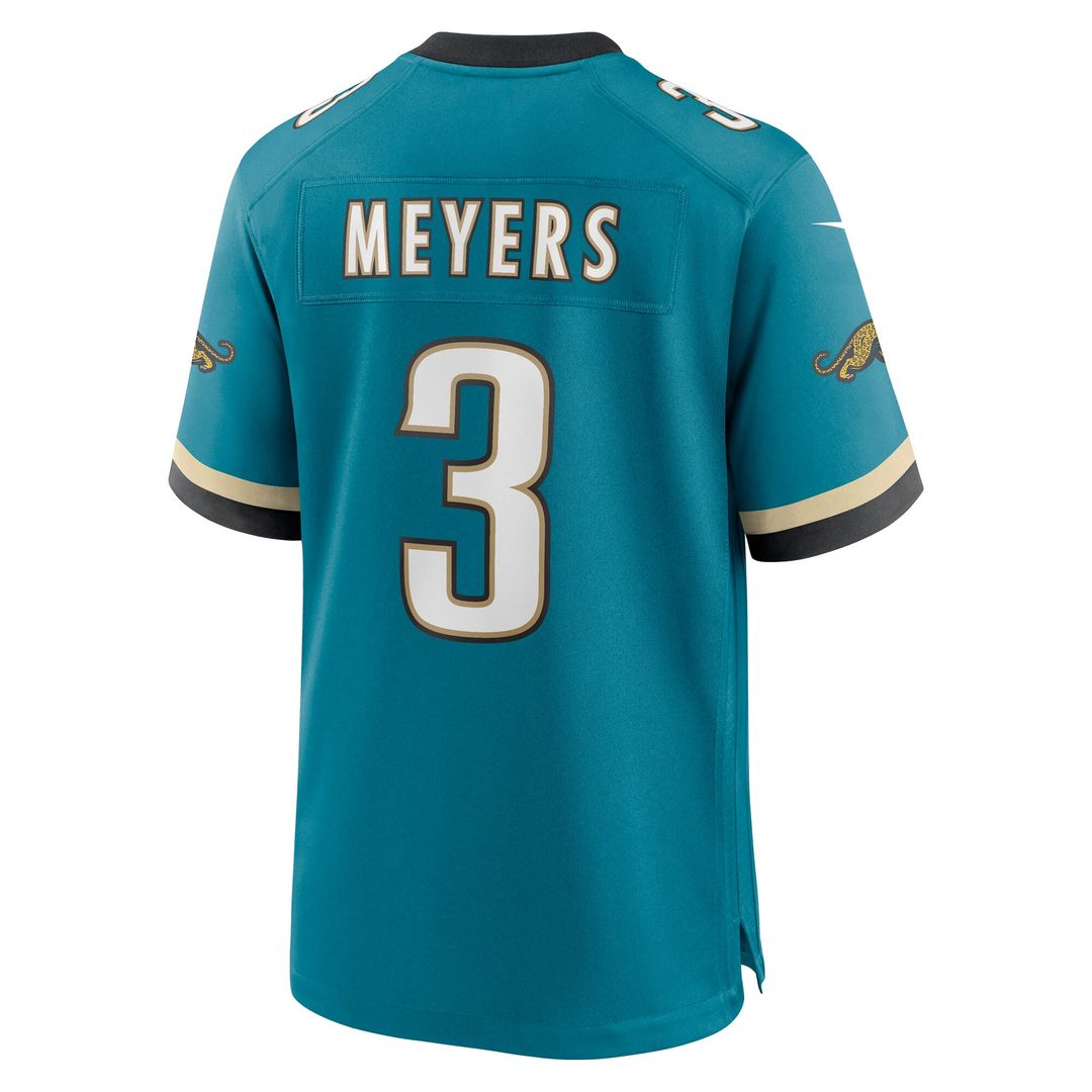 Jakobi Meyers Jacksonville Jaguars Alternate 2 Prowler Throwback Game Jersey - Teal