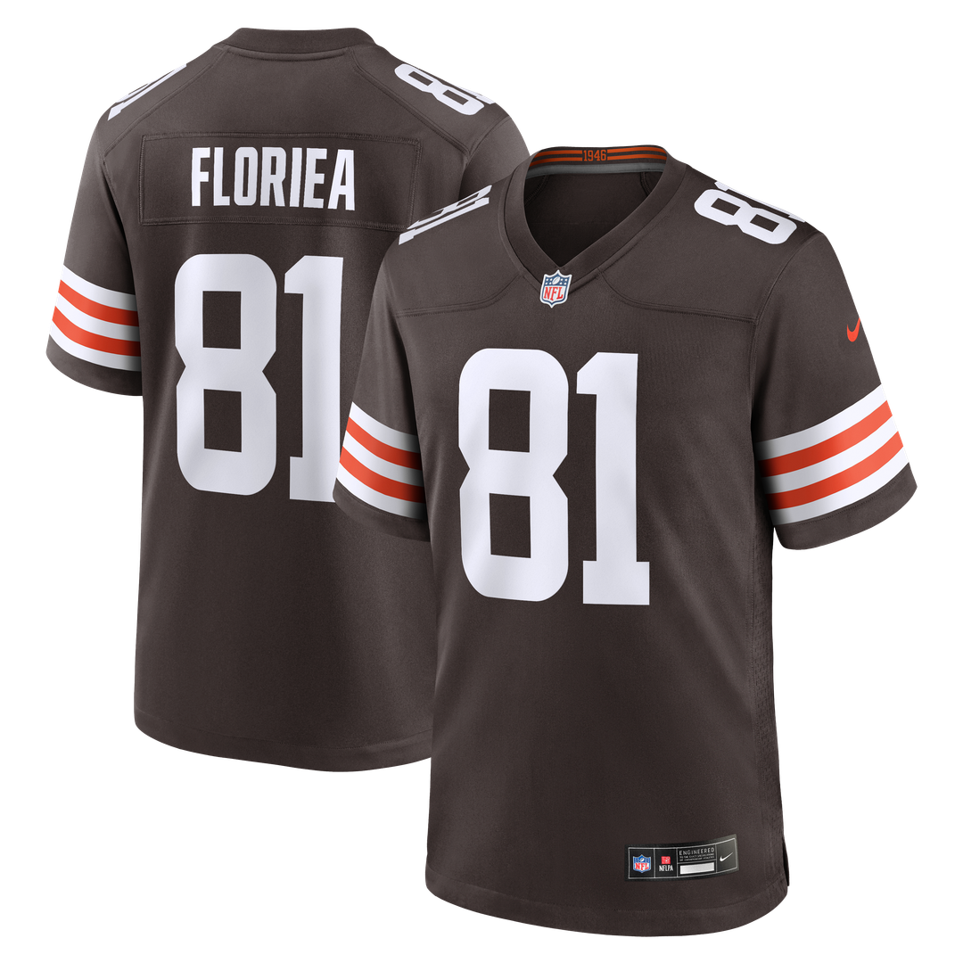 Luke Floriea Cleveland Browns Team Game Jersey - Brown