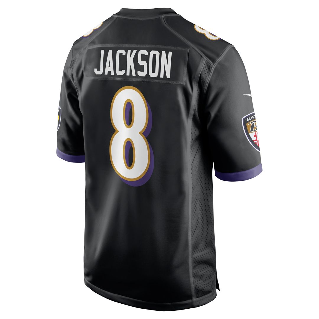 Lamar Jackson Baltimore Ravens Alternate Game Jersey - Black