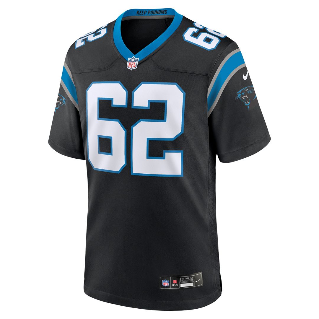 Chandler Zavala Carolina Panthers Game Jersey - Black