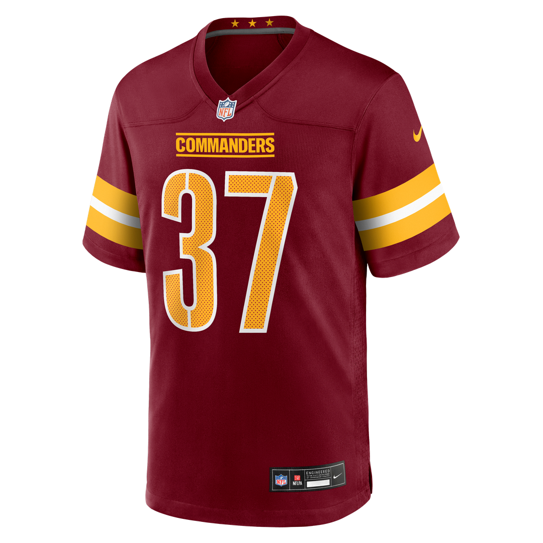 Car'lin Vigers Washington Commanders Team Game Jersey - Burgundy
