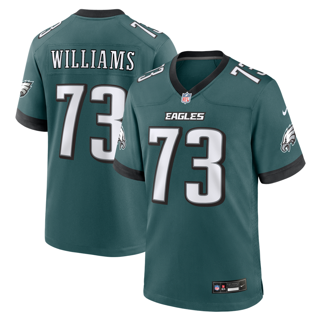 Cameron Williams Philadelphia Eagles Team Game Jersey - Midnight Green