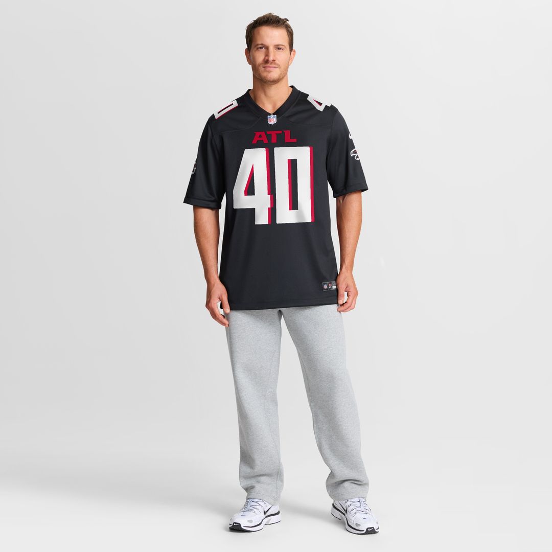 JD Bertrand Atlanta Falcons Team Game Jersey - Black