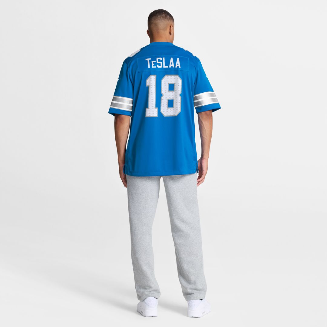 Isaac TeSlaa Detroit Lions Alternate Game Player Jersey - Black