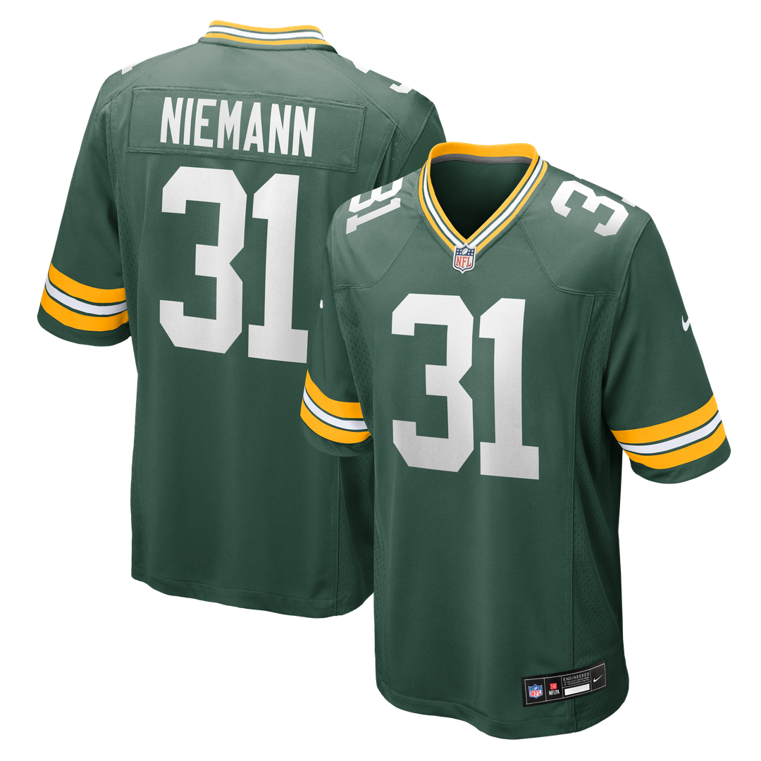 Nick Niemann Green Bay Packers Team Game Jersey - Green