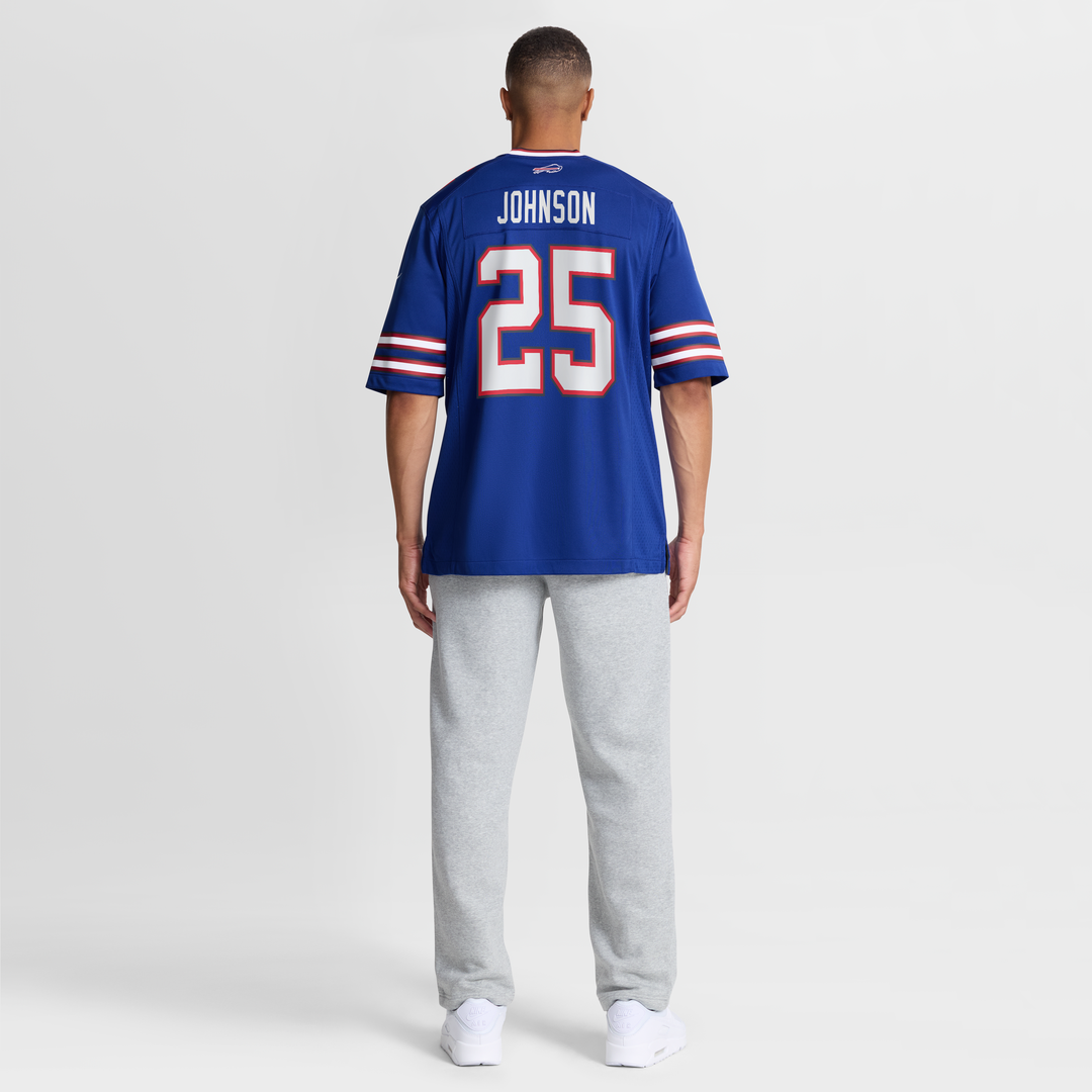 Ty Johnson Buffalo Bills Team Game Jersey - Royal