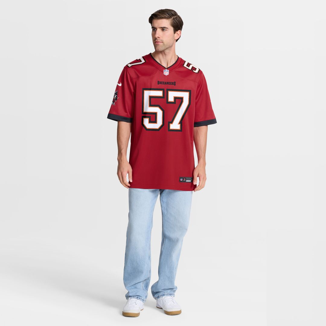John Bullock Tampa Bay Buccaneers Team Game Jersey - Red