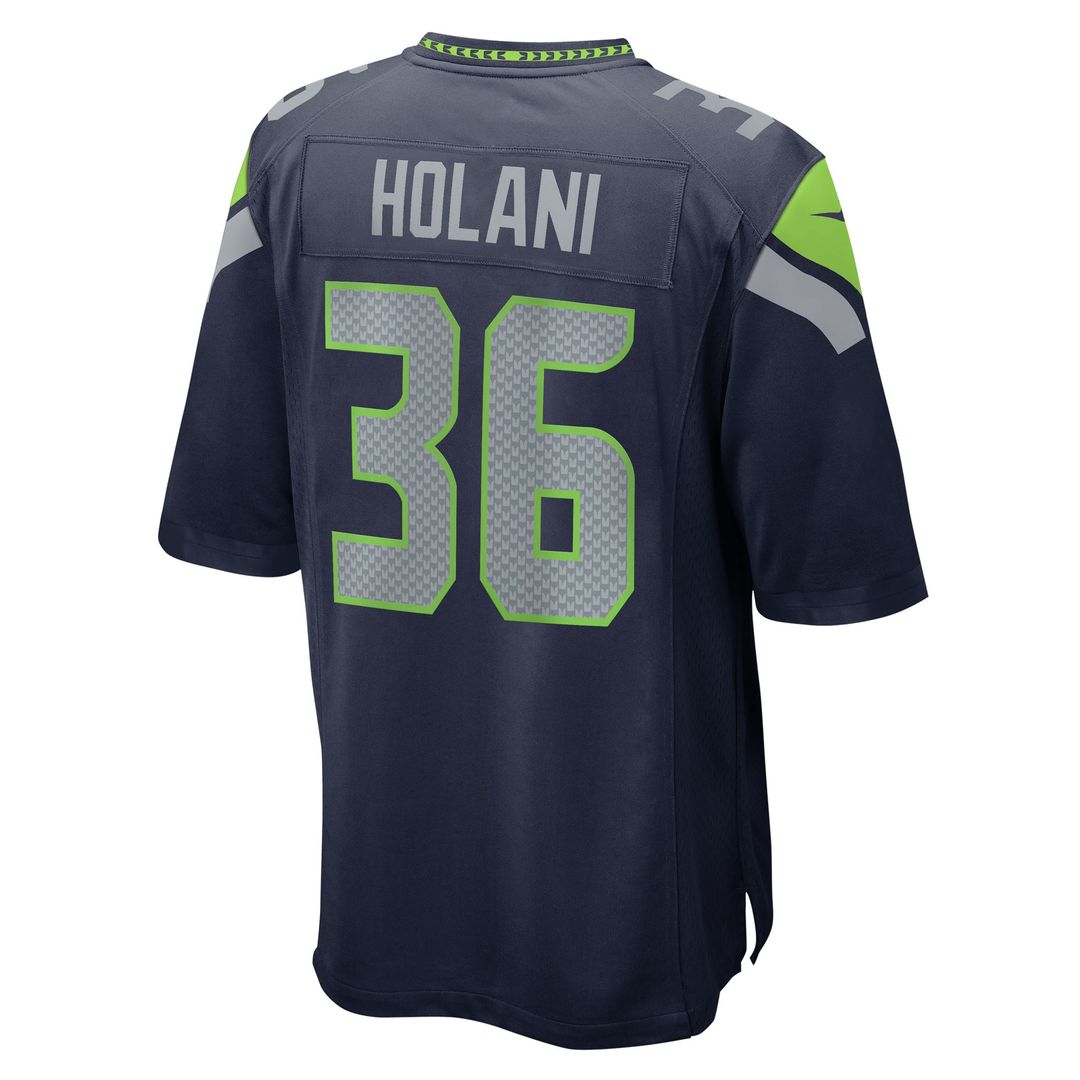 George Holani Seattle Seahawks Team Game Jersey - College Navy