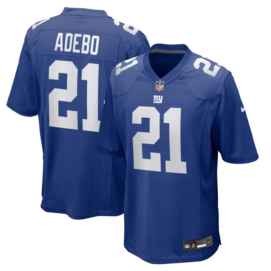 Paulson Adebo New York Giants Team Game Jersey - Royal