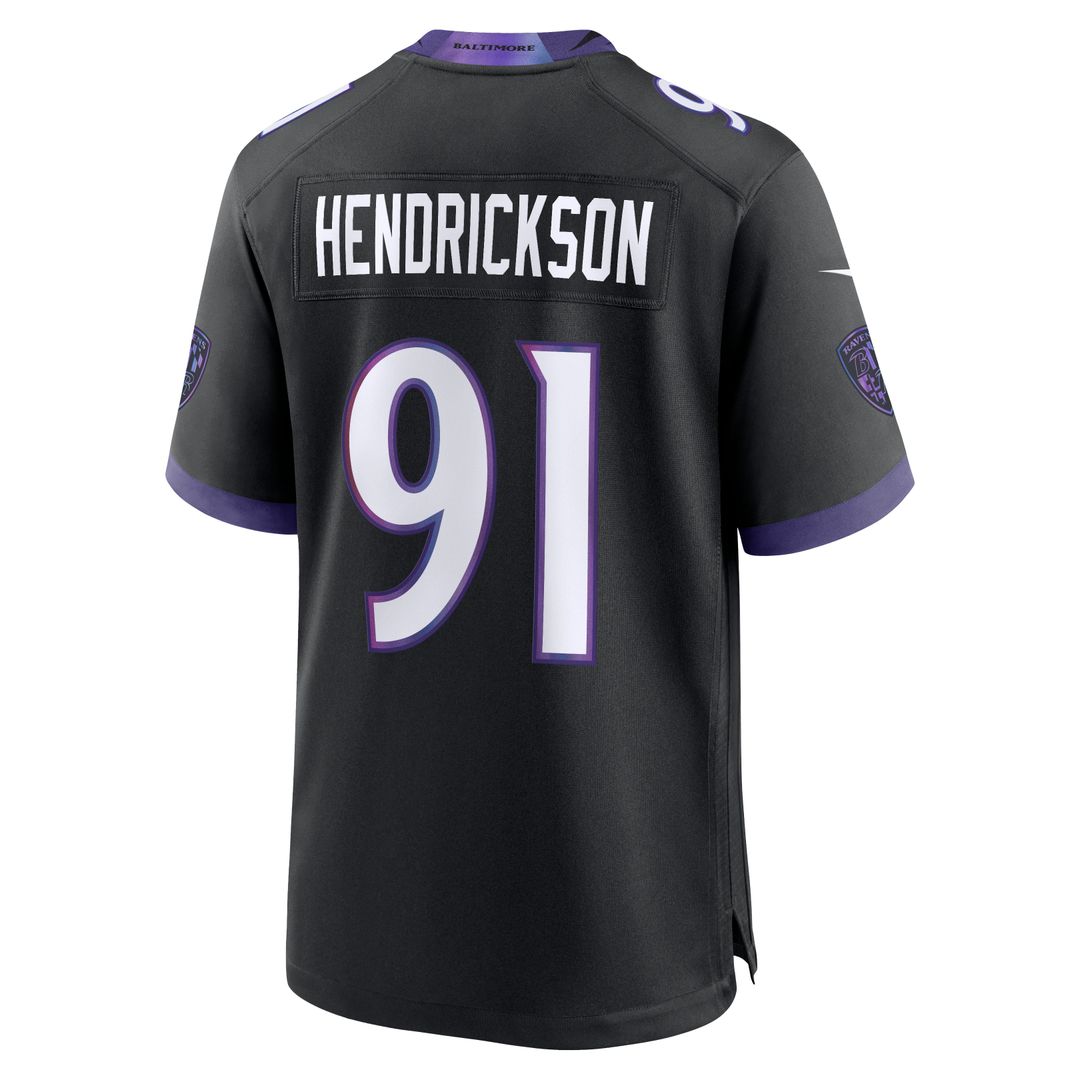Trey Hendrickson Baltimore Ravens Alternate Game Jersey - Black