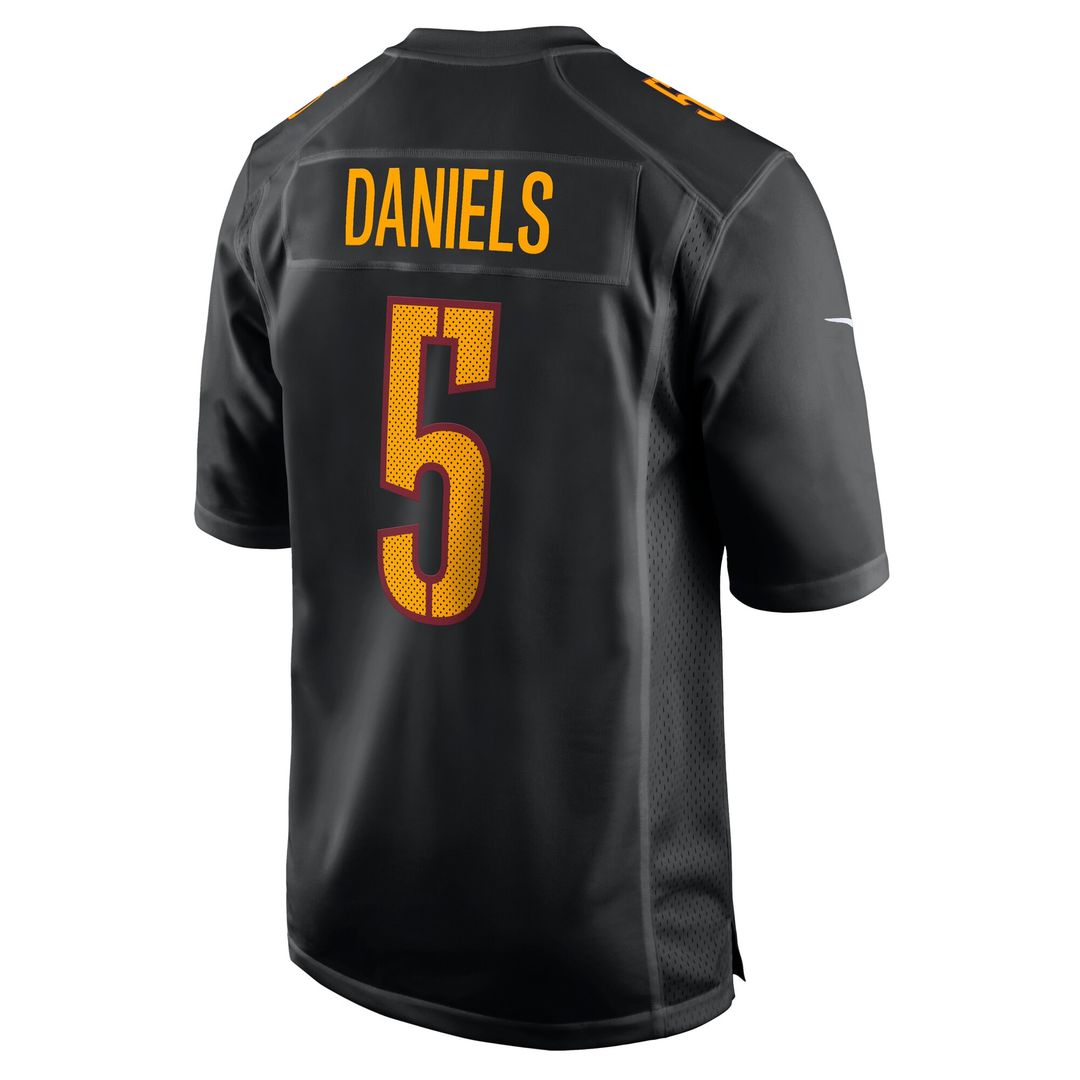 Jayden Daniels Washington Commanders Fashion Jersey - Carbon Black