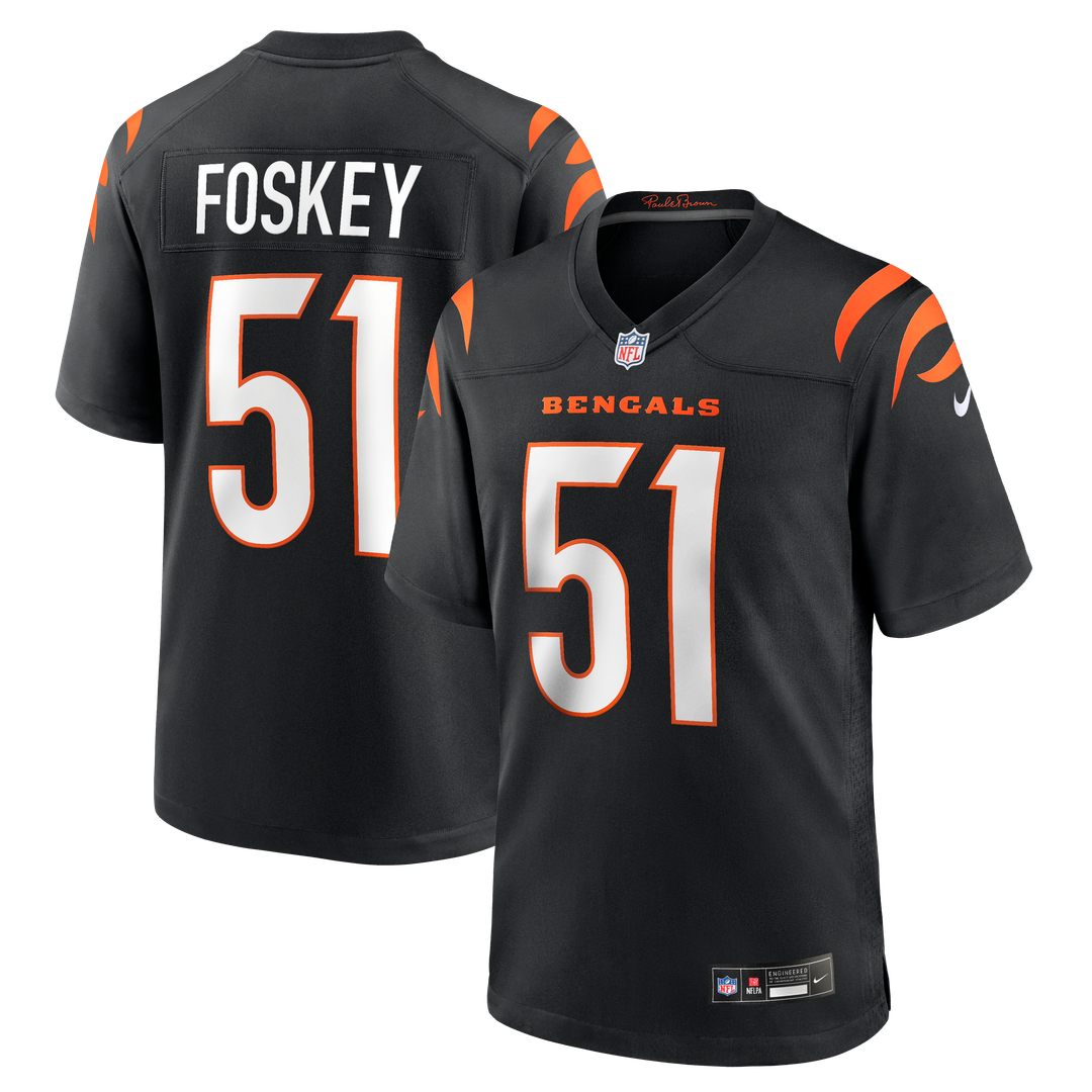 Isaiah Foskey Cincinnati Bengals Team Game Jersey - Black
