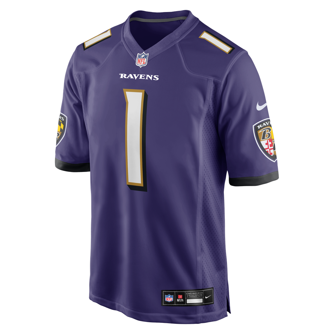Number 1 Dad Baltimore Ravens Game Jersey - Purple
