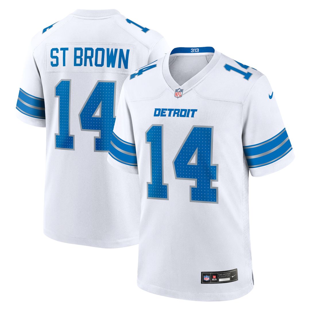 Amon-Ra St. Brown Detroit Lions Game Jersey - Blue