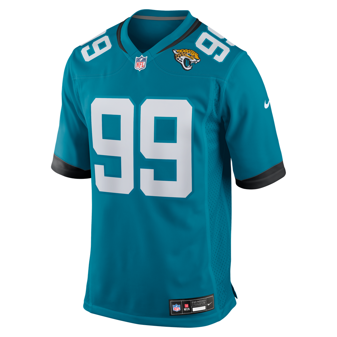 Austin Johnson Jacksonville Jaguars Team Game Jersey - Teal