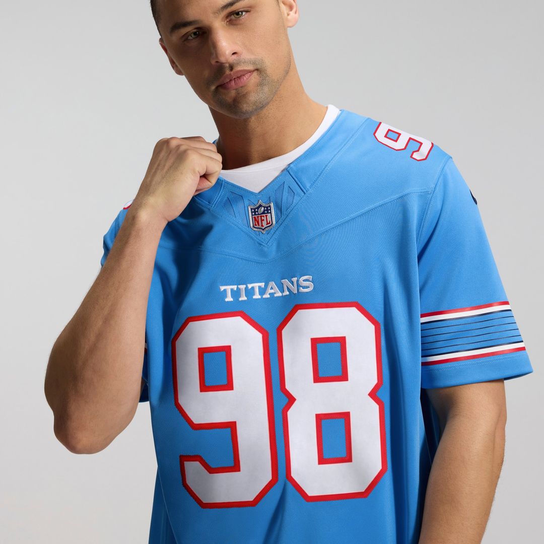 Jeffery Simmons Tennessee Titans Vapor F.U.S.E. Sewn Down Limited Jersey - Light Blue