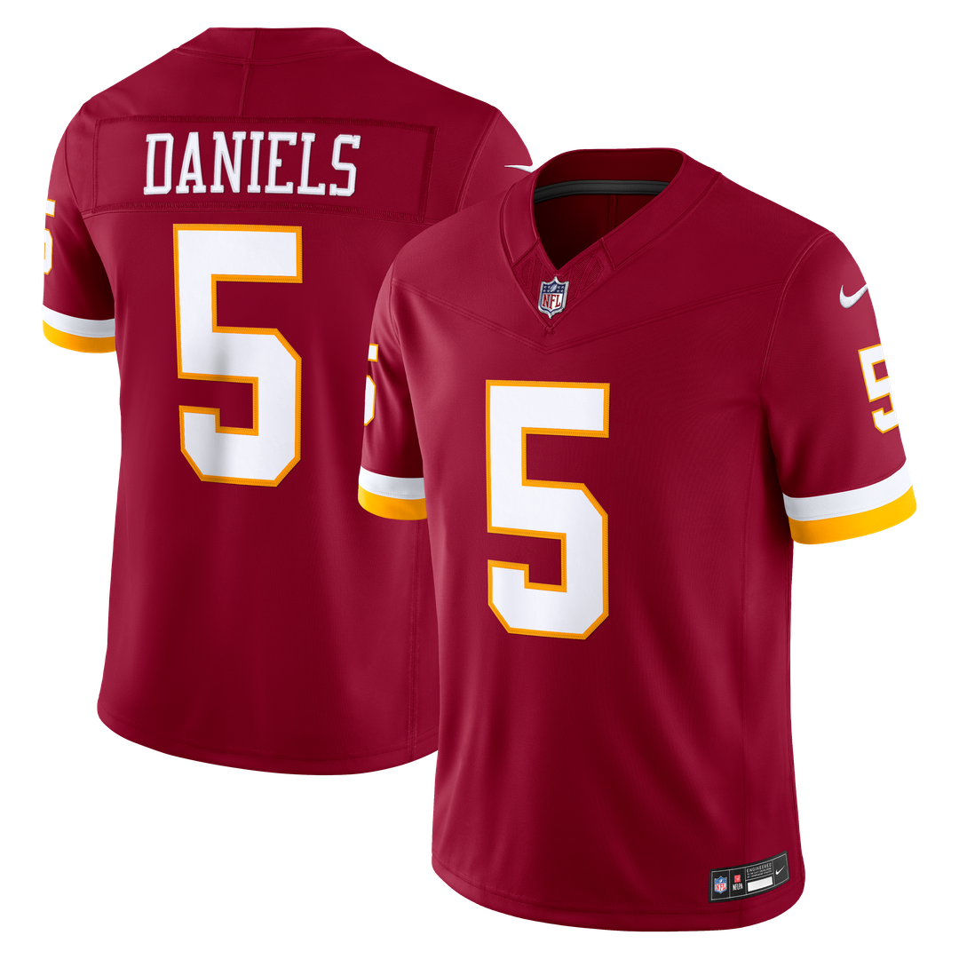 Jayden Daniels Washington Commanders Vapor F.U.S.E. Stitched Limited Jersey - Burgundy