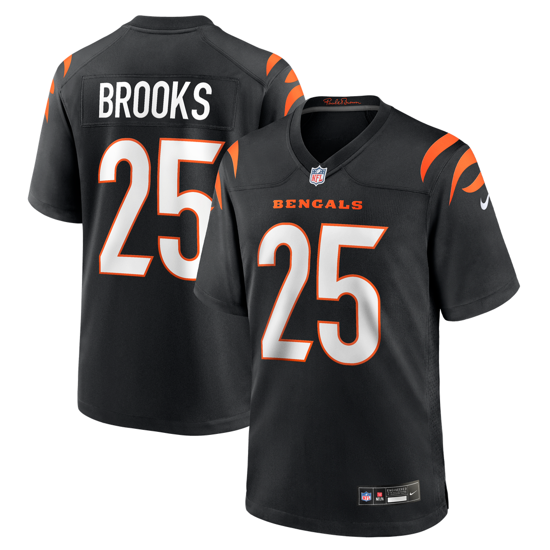 Tahj Brooks Cincinnati Bengals Team Game Jersey - Black