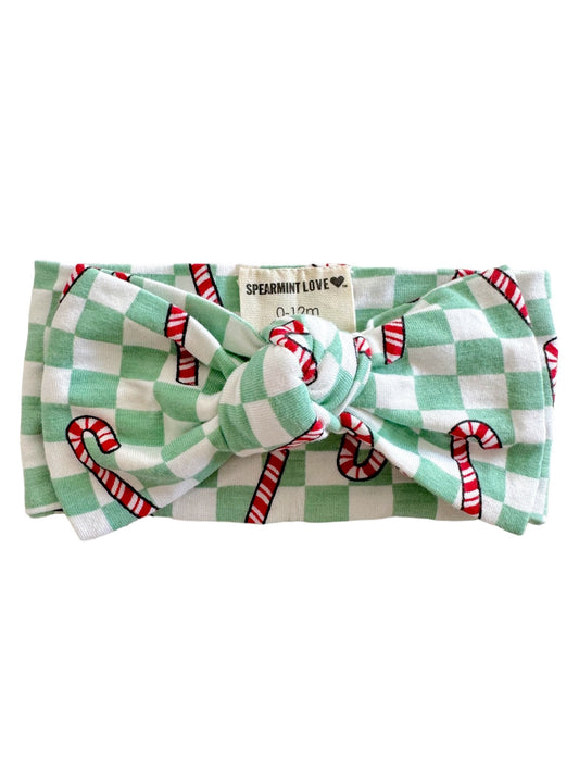 Knot Bow, Winterfresh Candy Cane