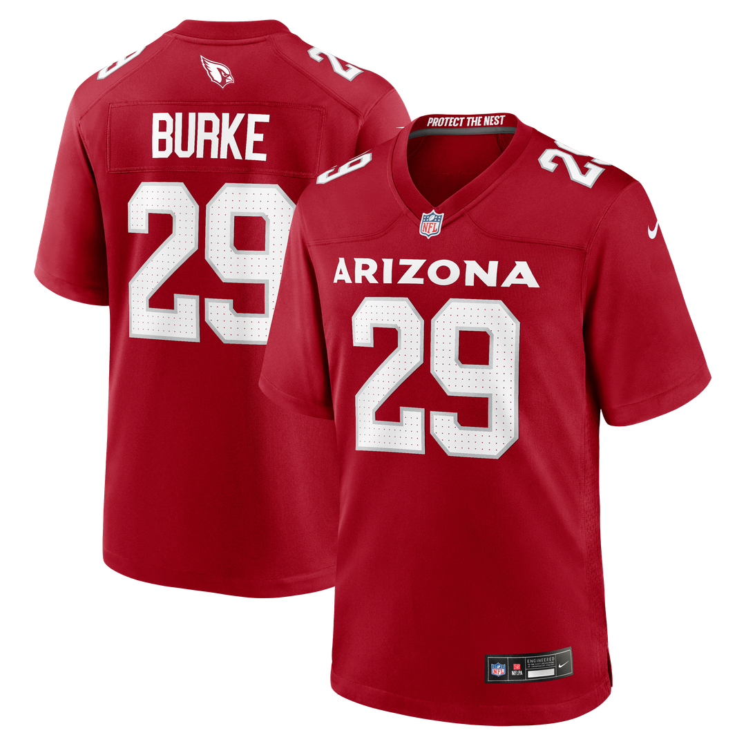 Denzel Burke Arizona Cardinals Team Game Jersey - Cardinal