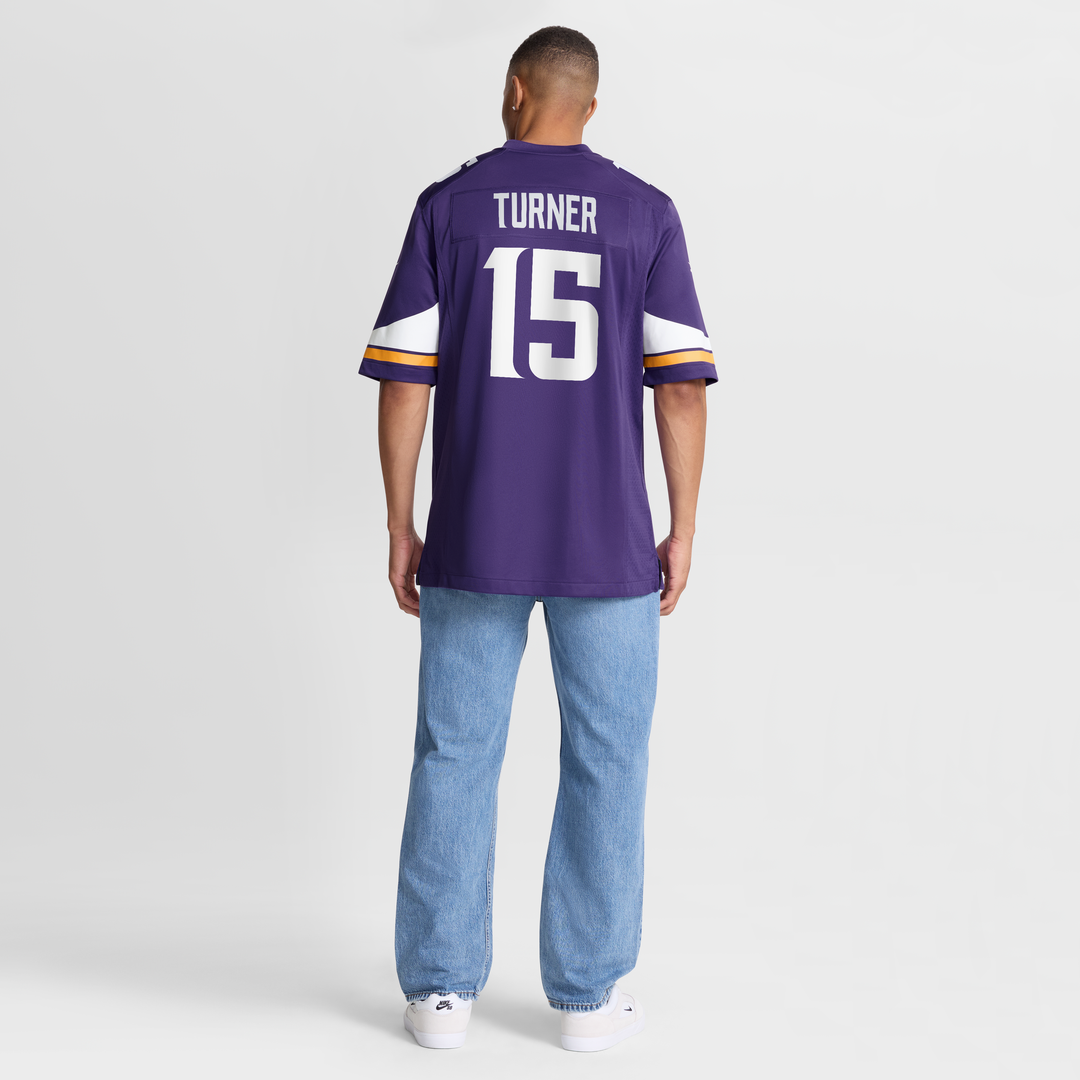 Dallas Turner Minnesota Vikings Game Jersey - Purple