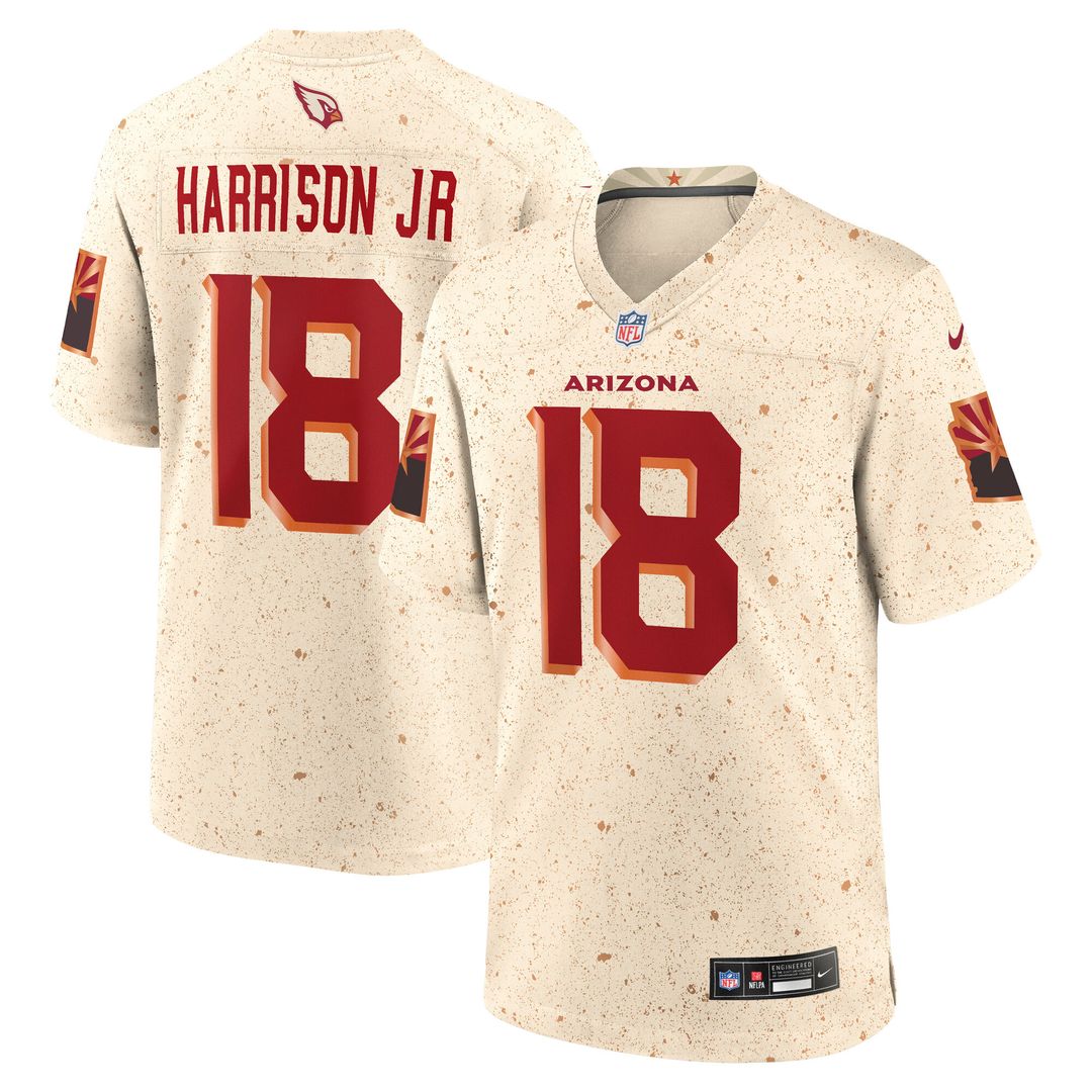 Marvin Harrison Jr. Arizona Cardinals 2025 Rivalries Collection Game Jersey - Natural