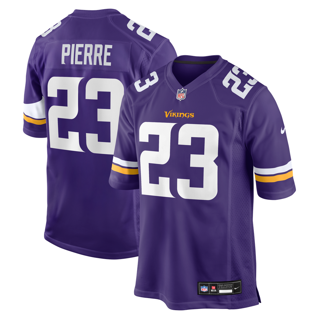 James Pierre Minnesota Vikings Team Game Jersey - Purple