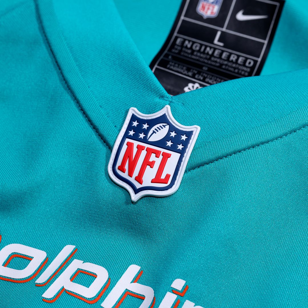 Chop Robinson Miami Dolphins Player Game Jersey - Aqua