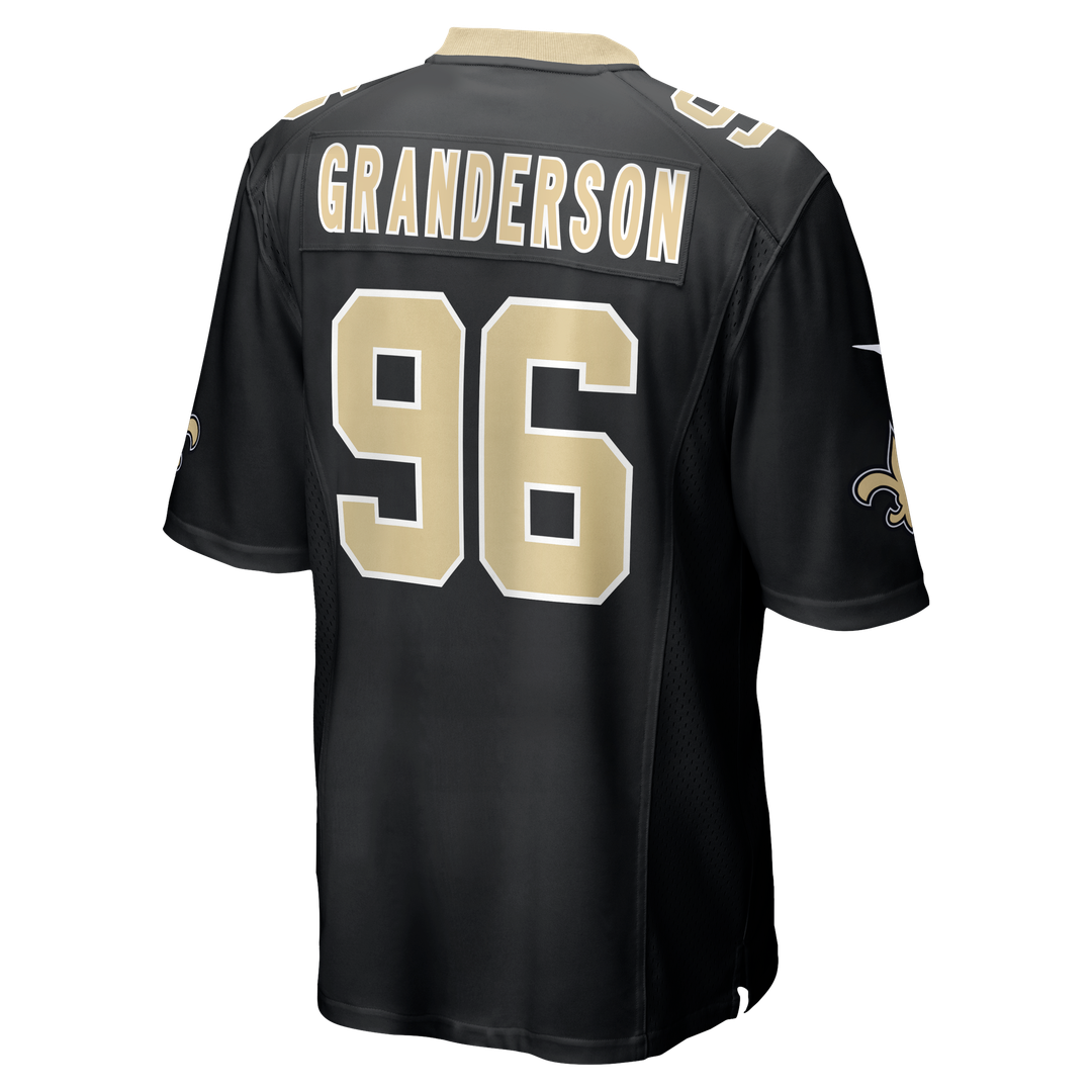 Carl Granderson New Orleans Saints Game Jersey - Black