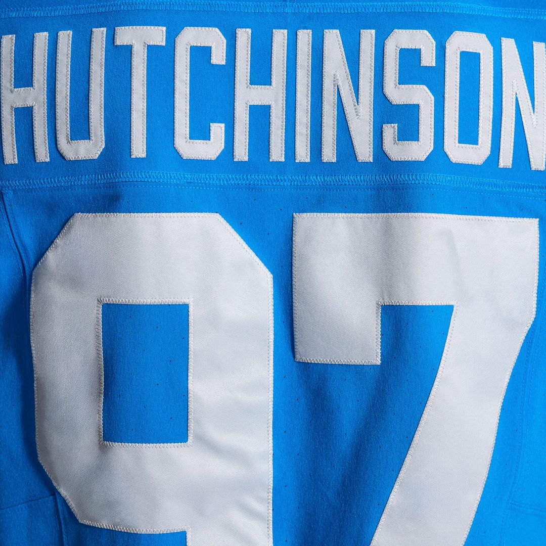 Aidan Hutchinson Detroit Lions Alternate Vapor F.U.S.E. Elite Jersey - Blue