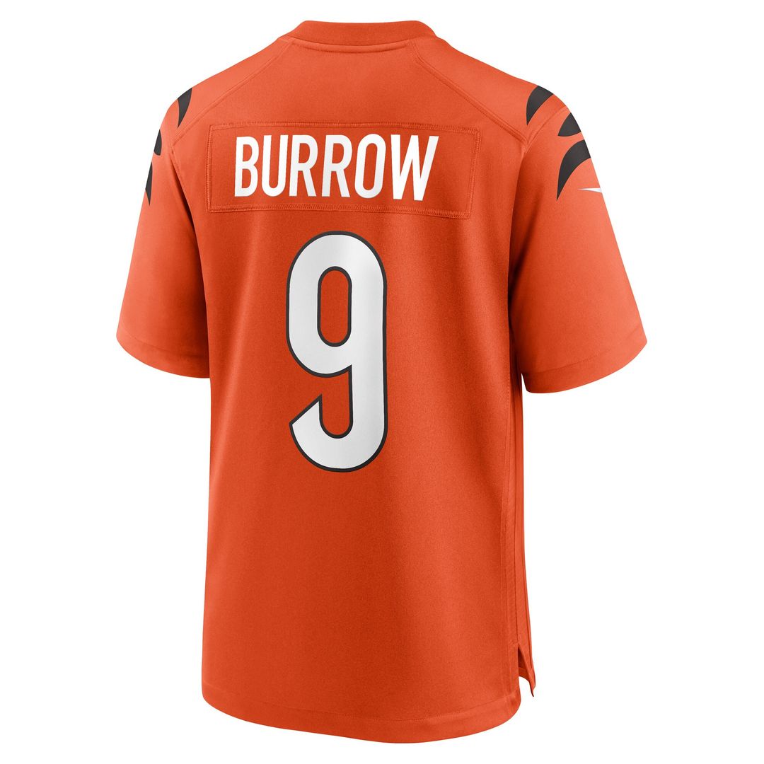 Joe Burrow Cincinnati Bengals Player Game Jersey - Black