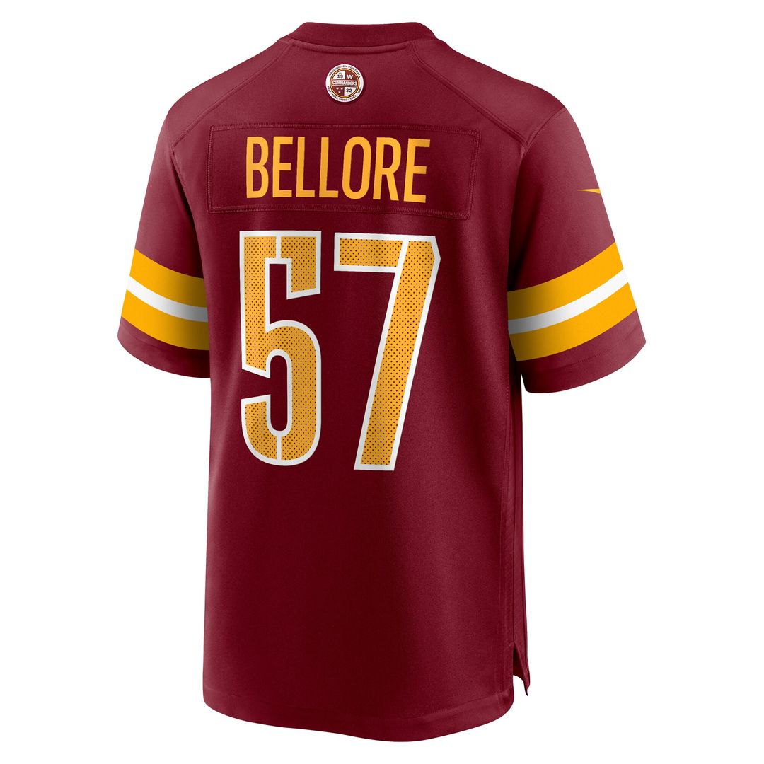Nick Bellore Washington Commanders Team Game Jersey - Burgundy