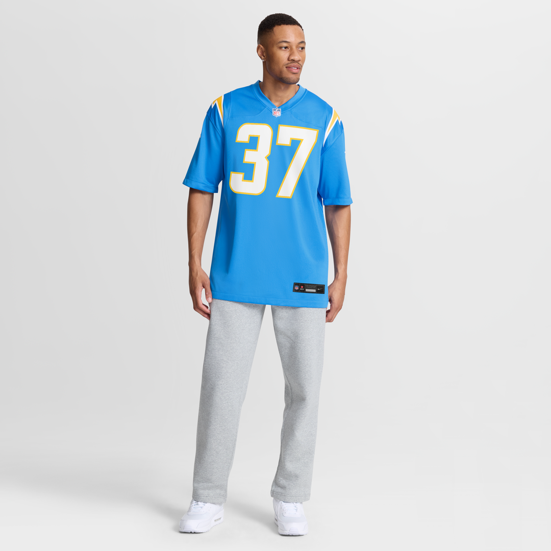 Oladokun Los Angeles Chargers Team Game Jersey - Powder Blue